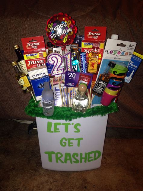 21st birthday gift ideas for him/ boyfriend : 21st birthday bouquet … | 21st birthday gifts, 21st ...
