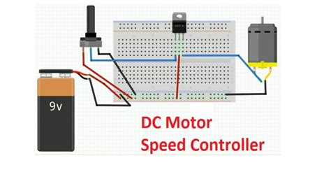 Speed Controller Circuit Design For Dc Motor On Fritzing Breadboard