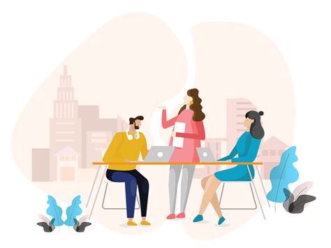 Team Business Meeting Illustration By Ayushi Aswal On Dribbble