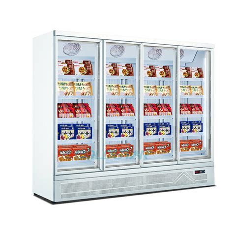 Upright Showcase 4 Doors Vertical Ice Cream Display Freezer For Sale