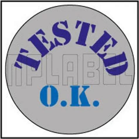 Ok Tested And Qc Stickers 210094 Ok Round Sticker Manufacturer From