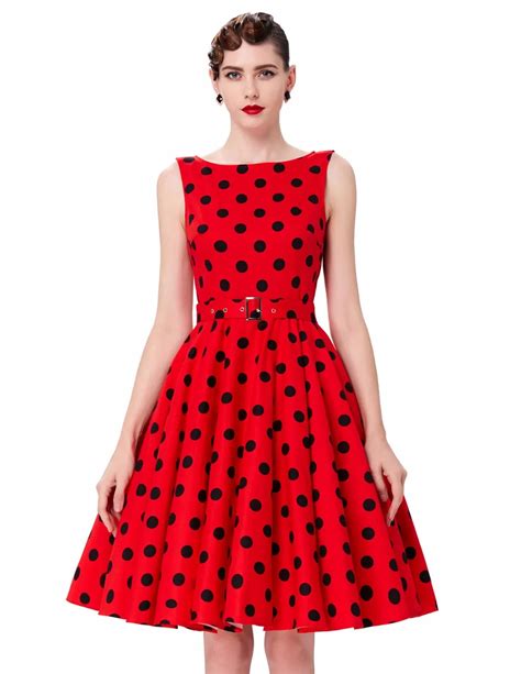 Print Floral S S Vintage Dresses Audrey Hepburn Sleeveless Style Popular Retro Dress