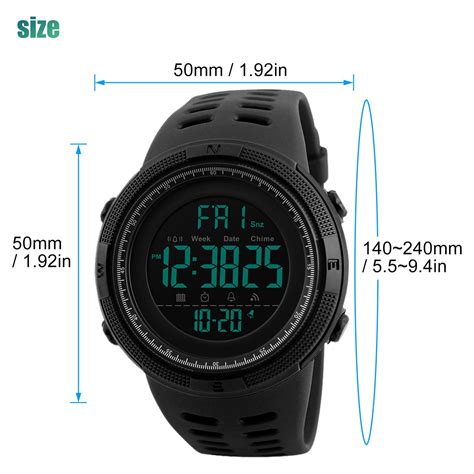 eeekit men s digital sports watch led backlight waterproof wrist watch with alarm stopwatch