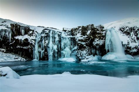 Frozen Waterfall Royalty Free Stock Photo