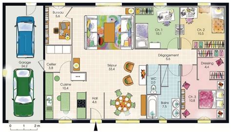 Plan Complet Pour Une Grande Maison Familiale Avec Chambres Plans Maisons