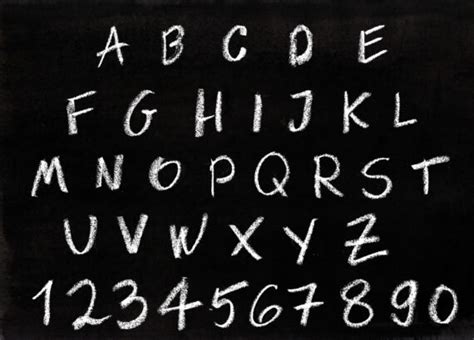 Chalk Alphabet Png Transparent