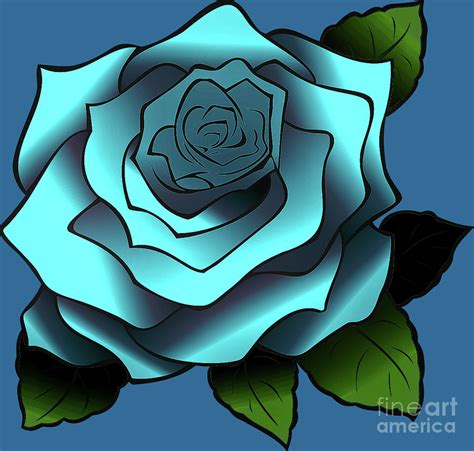 Blue Rose Digital Art By Mimulux Patricia No Pixels