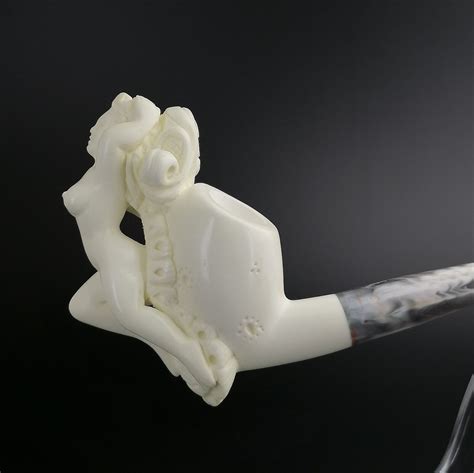 Nude Naked Lady Block Meerschaum Pipe With Case Unique Meerschaum Pipes EBay