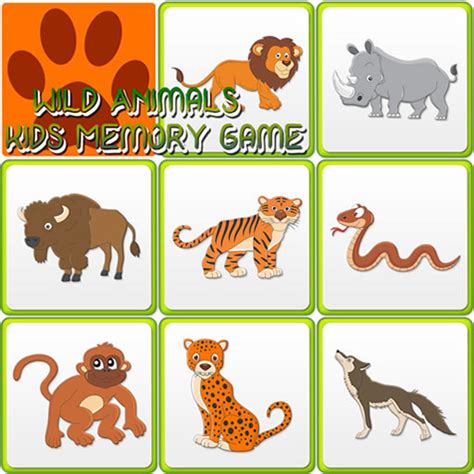 Kids Memory Wild Animals Play Now Online For Free
