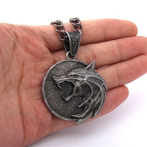 The White Wolf Medallion The Witcher Jewelry Goodvibes7