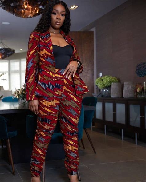 11 Beautiful Ankara Suits On Fireeee A Million Styles African Print Pants Ankara Suit