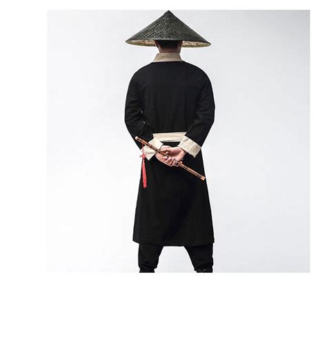 Chinese Ancient Costumes Male Black Robe Fancy Carnival Halloween