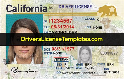 California Drivers License Template Psd New 2020