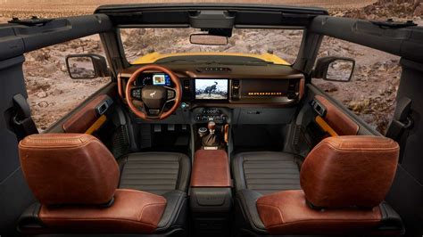 Inside, the bronco sport boasts an attractive design and a plethora of popular features. 2021 Ford Bronco Interior: Retro Cues, Rugged Looks, And ...