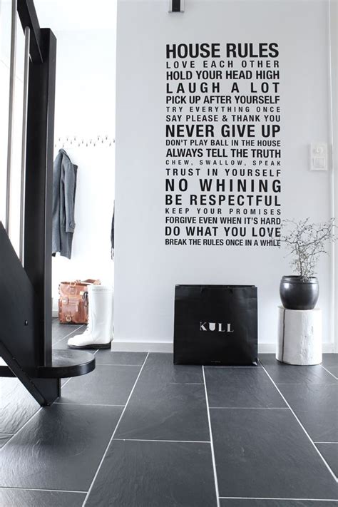 House Rules On The Wall Such A Cool Idea Vinyl Wall Decals House
