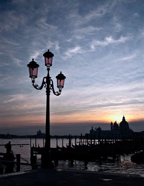 Winter Sunset On The Canale Di San Marco In Venice Near Piazza San Marco Venice Europe