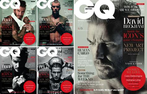 British Gq Celebrates David Beckham With 5 Covers