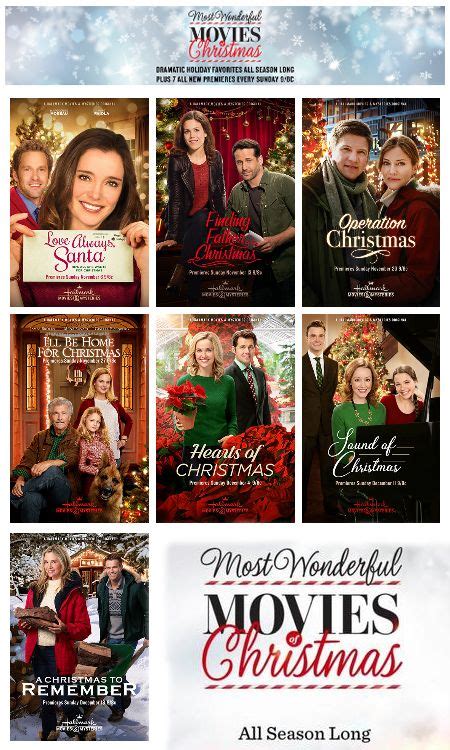 Hallmark Movies And Mysteries Most Wonderful Movies Of Christmas 2016 My
