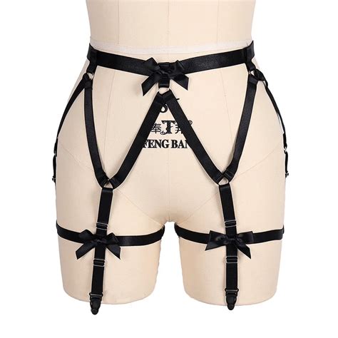 bdsm harness for women sexy goth elastic cage sword belt suspender strap underwear strap leg