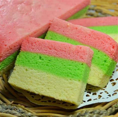 Resep Cara Membuat Kue Bolu Pelangi Kukus Lembut Resep