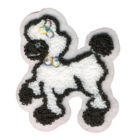 8 Hand Made Chenille Poodle Patch Make Your Own Poodle Etsy
