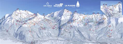 Les Arc Piste Map Gadgets 2018