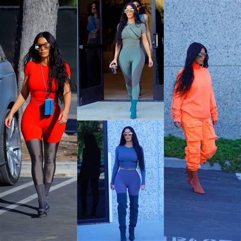 Kim Kardashian 4 Güne 4 Ayrı Yeezy Kombiniyle Hangi Sokak Stiliyle