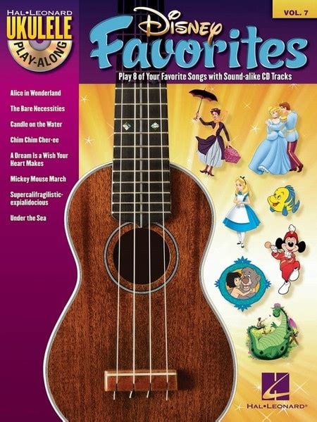 Forwoods Scorestore Ukulele Play Along Volume 7 Disney Favorites