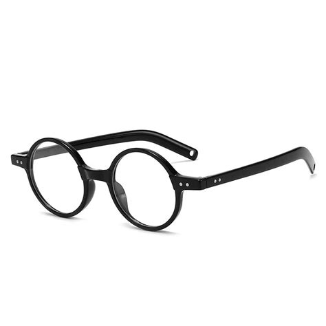 2067 Retro Oval Anti Blue Light Optical Glasses Frames Men Women Tr90 Rivet Fashion Computer