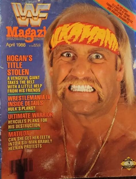 WWF MAGAZINE APRIL 1988 Hulk Hogan 12 06 PicClick UK