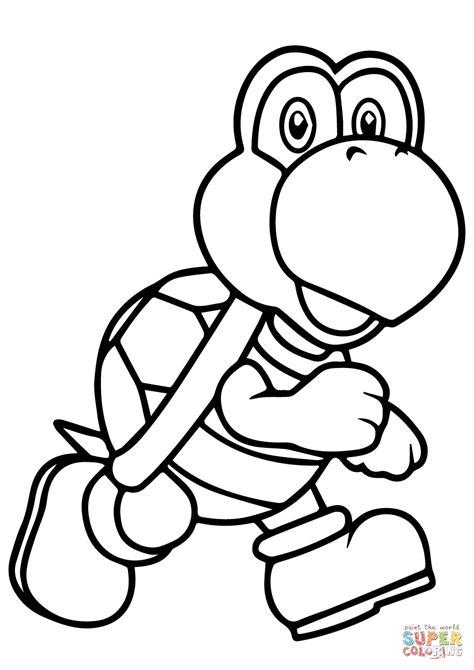 We've created exclusive coloring pages for these cool rc toys for you. Mario Bros Koopa Troopa coloring page | Free Printable ...