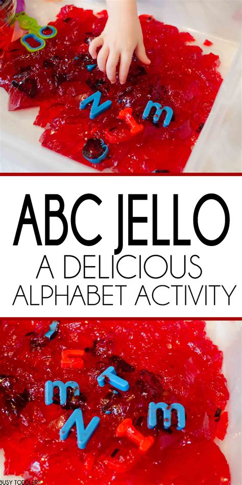 Abc Jello Sensory Play Busy Toddler