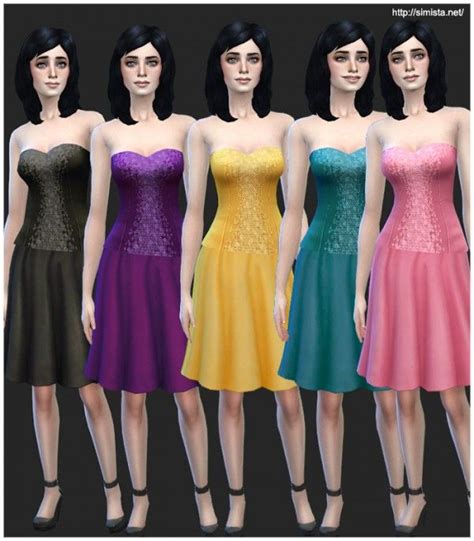 Simista Glamour Dresses Collection 01 • Sims 4 Downloads Glamour