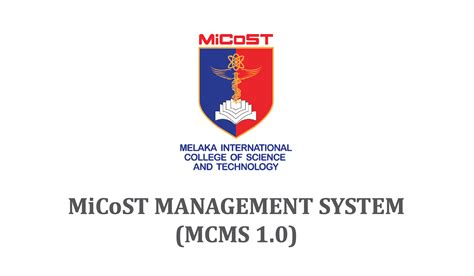 Micost Management System Mcms 10