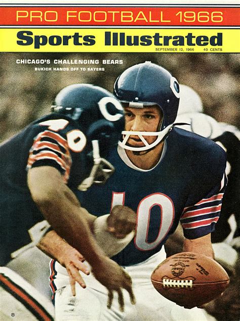 Chicago Bears Qb Rudy Bukich 1966 Nfl Football Preview