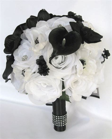 17 pieces package silk flower wedding decoration bridal bouquet pink brown lily. 17 Piece Package Wedding Bouquets Bridal Bouquet Wedding ...