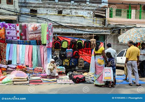 Street Market In Old Delhi India Editorial Image Image Of Asia