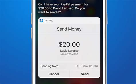 When someone sends you money, it's securely received and kept in apple cash. PayPal enables Siri support for sending and requesting money in 30 countries