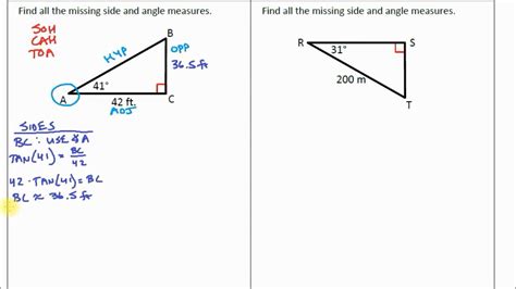 Trigonometry 05 Solve Right Triangles Youtube