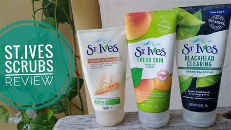 This scrub is light green in color and has a granular texture. Detailed review of St.Ives oatmeal, apricot and green tea ...