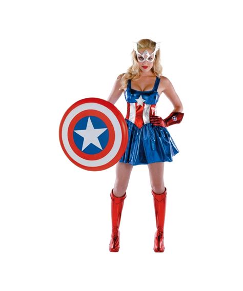 Adult Captain America Movie Costume Women Costumes