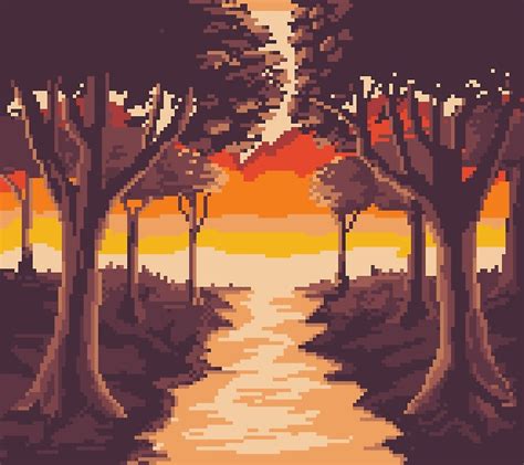 Pixel Art Nature By Rvros Redbubble