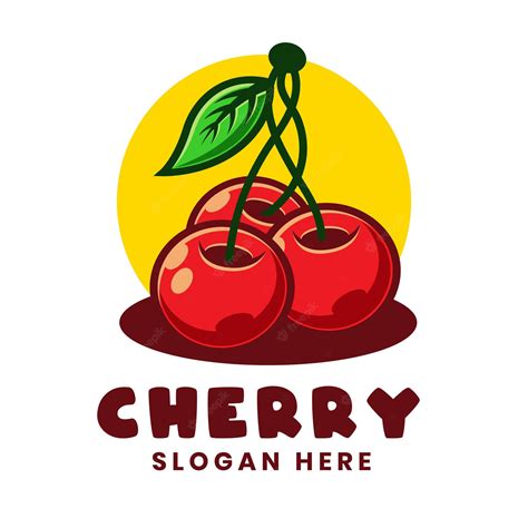 Premium Vector Cherry Cartoon Logo Template