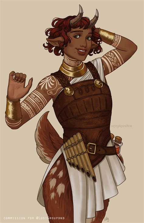 Artstation Satyr Lily Grasso In 2020 Satyr Dnd Characters