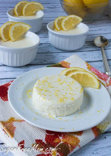 There are plenty of foods out there that contain few carbohydrates and/or added sugar. Sugar-Free Low Carb Lemon Panna Cotta
