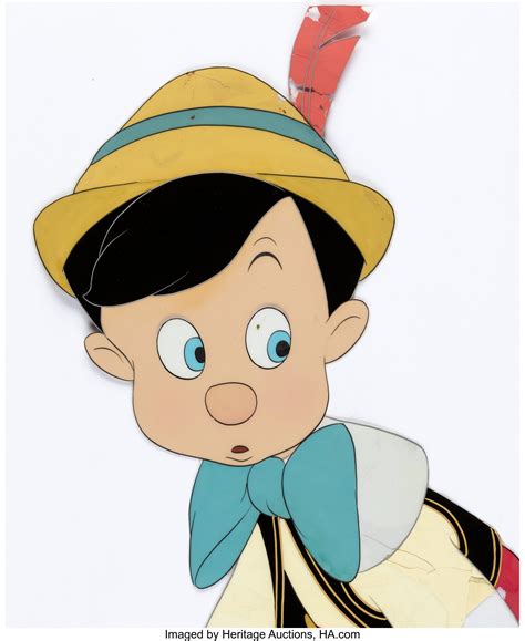 Pinocchio Trimmed Production Cel Walt Disney 1940 Animation