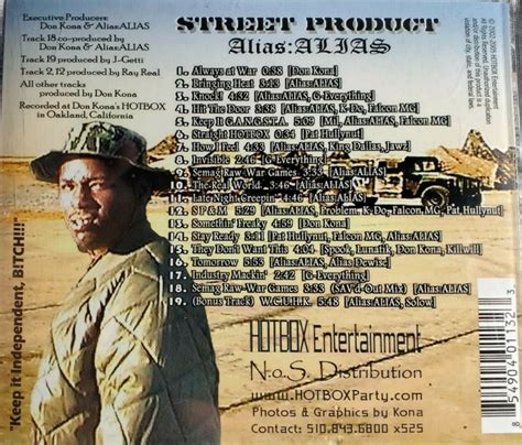 Street product by Alias : Alias (CD 2002 Hotbox Entertainment) in Oakland | Rap - The Good Ol'Dayz