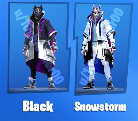 Black And Snowstorm Styles For Original Drift Rfortnitebr