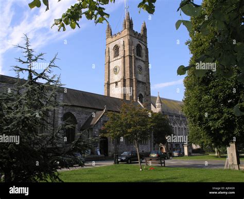 City Of Plymouth Cathedral Coastal Port South Devon England Uk Gb