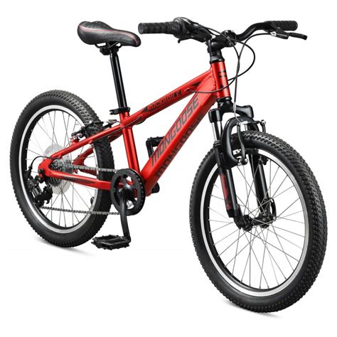 Mongoose Rockadile 20 Kids Boys Mtb Bike Red Go Easy Cycles